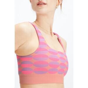 Fabletics Dottie Geo Seamless Low Impact Sports Bra Size M